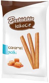 Aksam Beskidzkie sweets Corn sticks coated with caramel flavor caramel sticks 140g