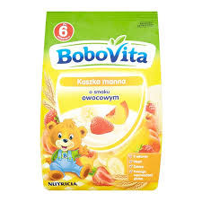 BOBOVITA Semolina porridge with fruit flavor - after 6 months 180g