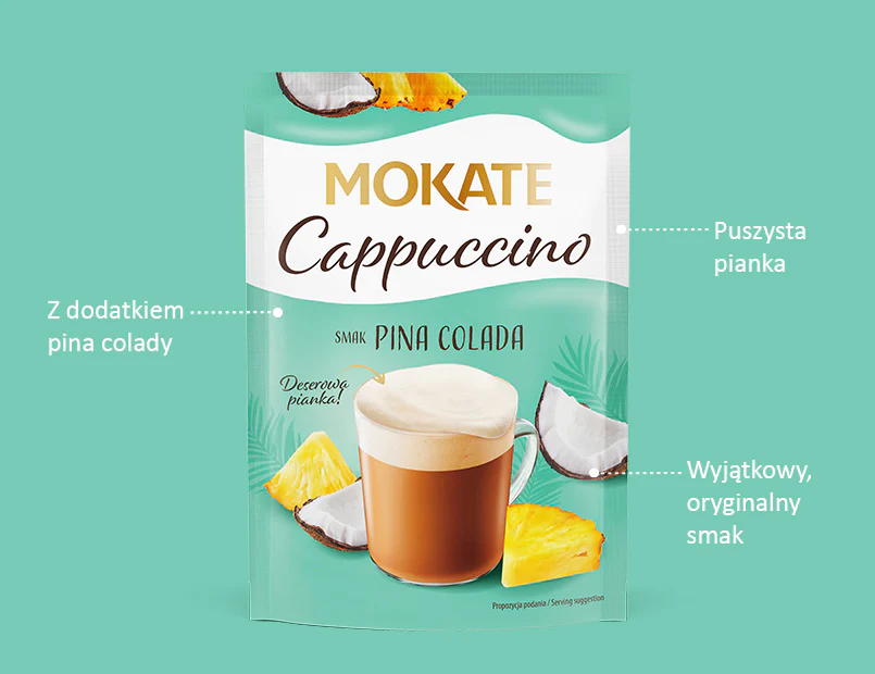 Cappuccino Mokate with Pina Colada flavor 40 g - Image 2
