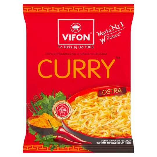 Vifon Curry Instant Noodles Soup 70G Hot