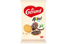 Dr. Gerard Aloha! Biscuits with cocoa glaze sprinkled with coconut shavings 160 g