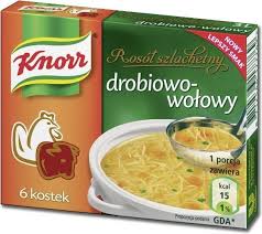 Knorr noble broth in poultry and beef cubes 60g